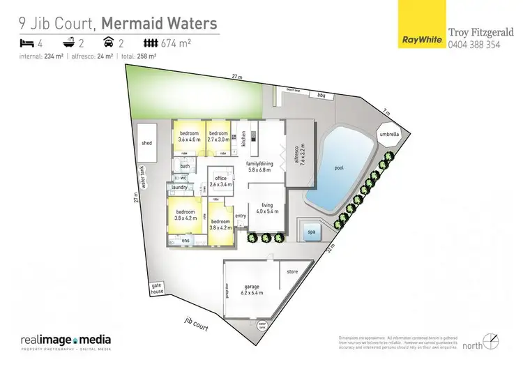 Floorplan of Homely house listing, 9 Jib Court, Mermaid Waters QLD 4218