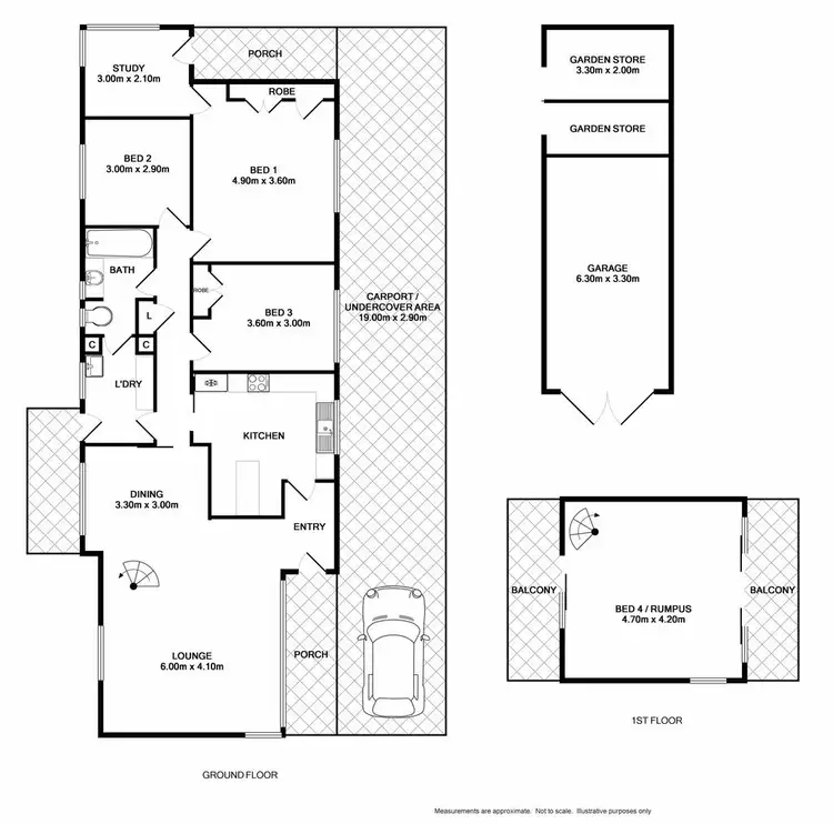 Floorplan of Homely house listing, 139 Anderson Street, Euroa VIC 3666