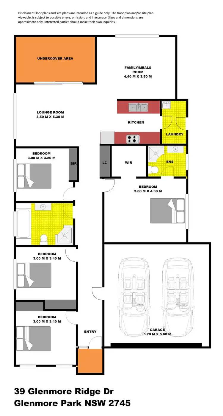 Floorplan of Homely house listing, 39 Glenmore Ridge Drive, Glenmore Park NSW 2745