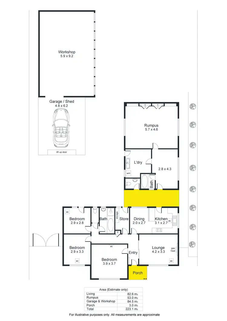 Floorplan of Homely house listing, 134 Corunna Avenue, Melrose Park SA 5039