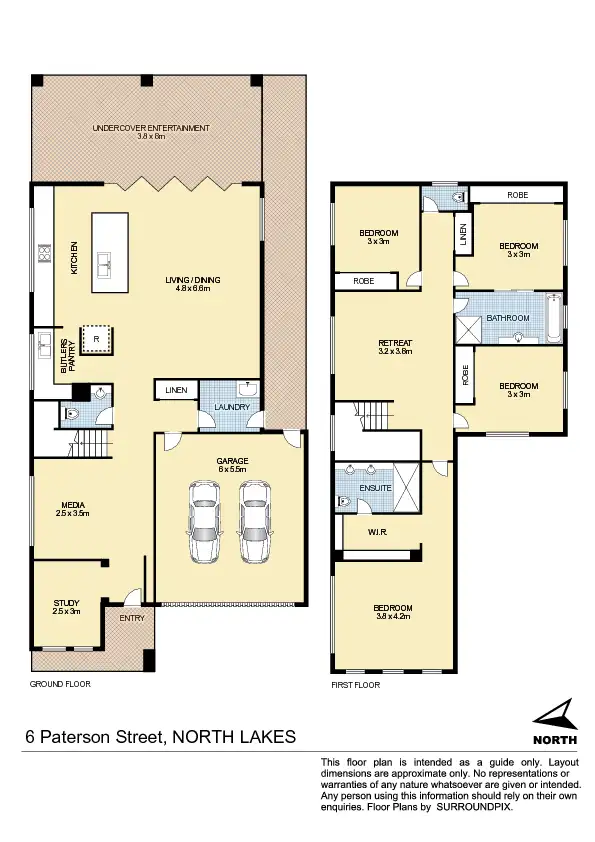 Floorplan of Homely house listing, 6 Paterson Street, North Lakes QLD 4509