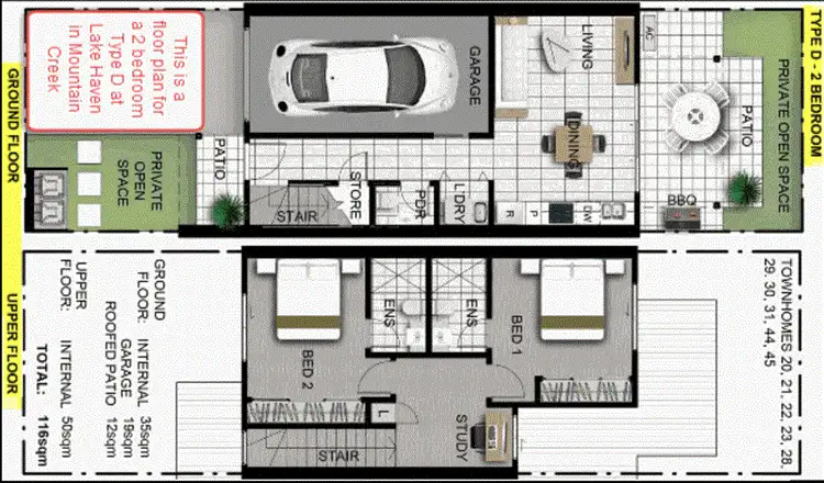 Floorplan of Homely house listing, 45/10 Crayfish Street, Mountain Creek QLD 4557