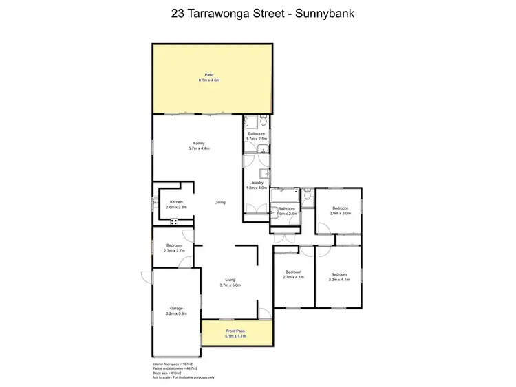 Floorplan of Homely house listing, 23 Tarrawonga Street, Sunnybank QLD 4109