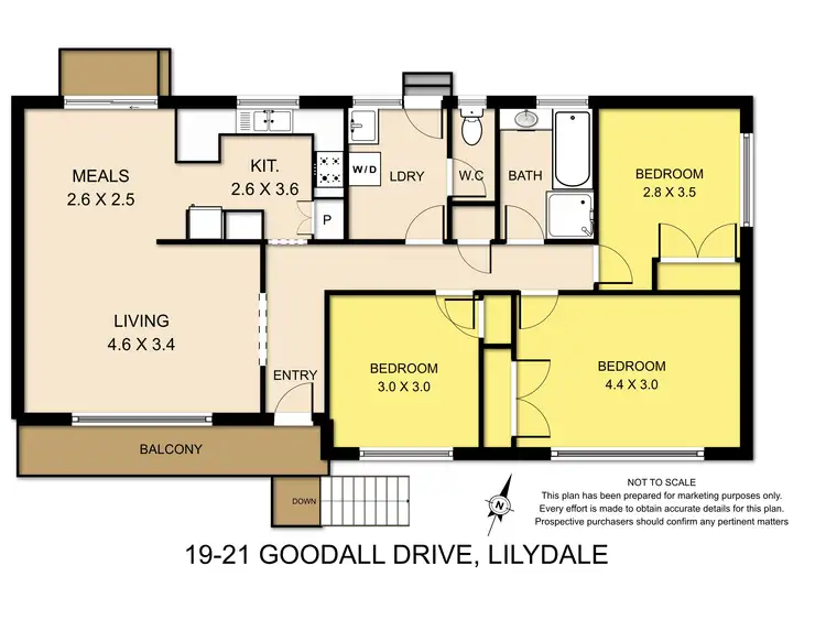 Floorplan of Homely house listing, 19 - 21 Goodall Drive, Lilydale VIC 3140