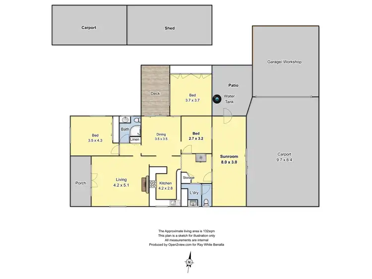 Floorplan of Homely house listing, 15 Salisbury Street, Benalla VIC 3672