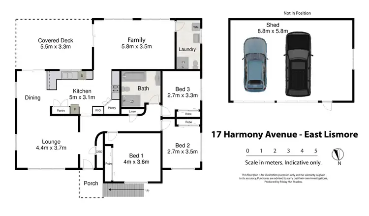 Floorplan of Homely house listing, 17 Harmony Avenue, East Lismore NSW 2480