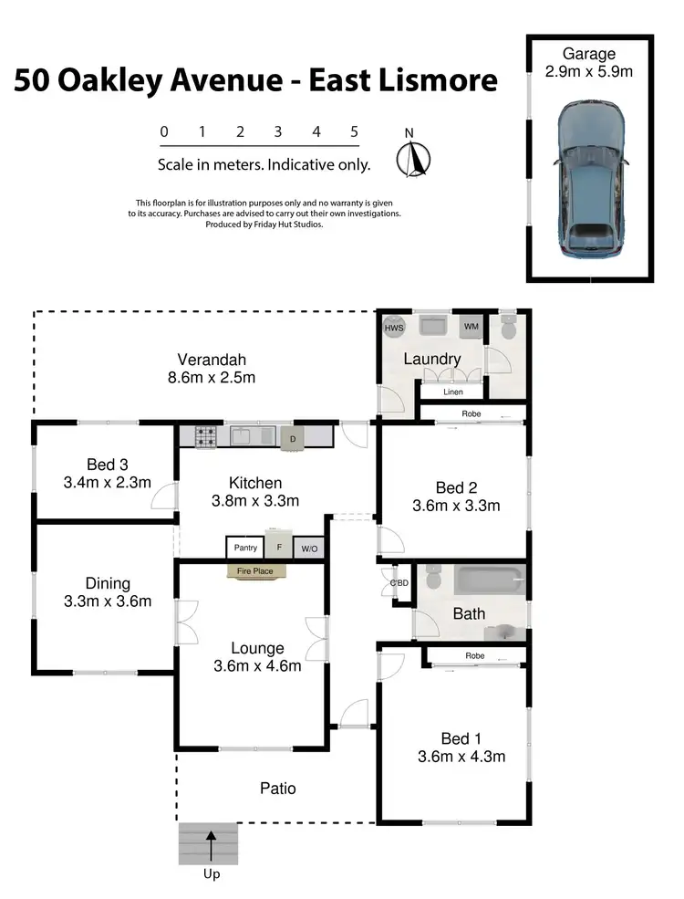 Floorplan of Homely house listing, 50 Oakley Avenue, East Lismore NSW 2480