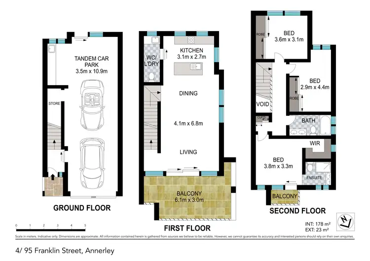 Floorplan of Homely townhouse listing, 4/95 Franklin Street, Annerley QLD 4103