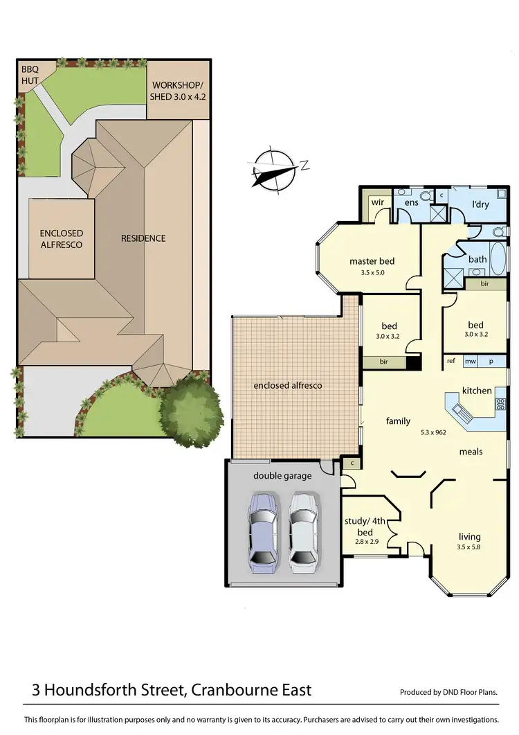 Floorplan of Homely house listing, 3 Houndsforth Street, Cranbourne East VIC 3977