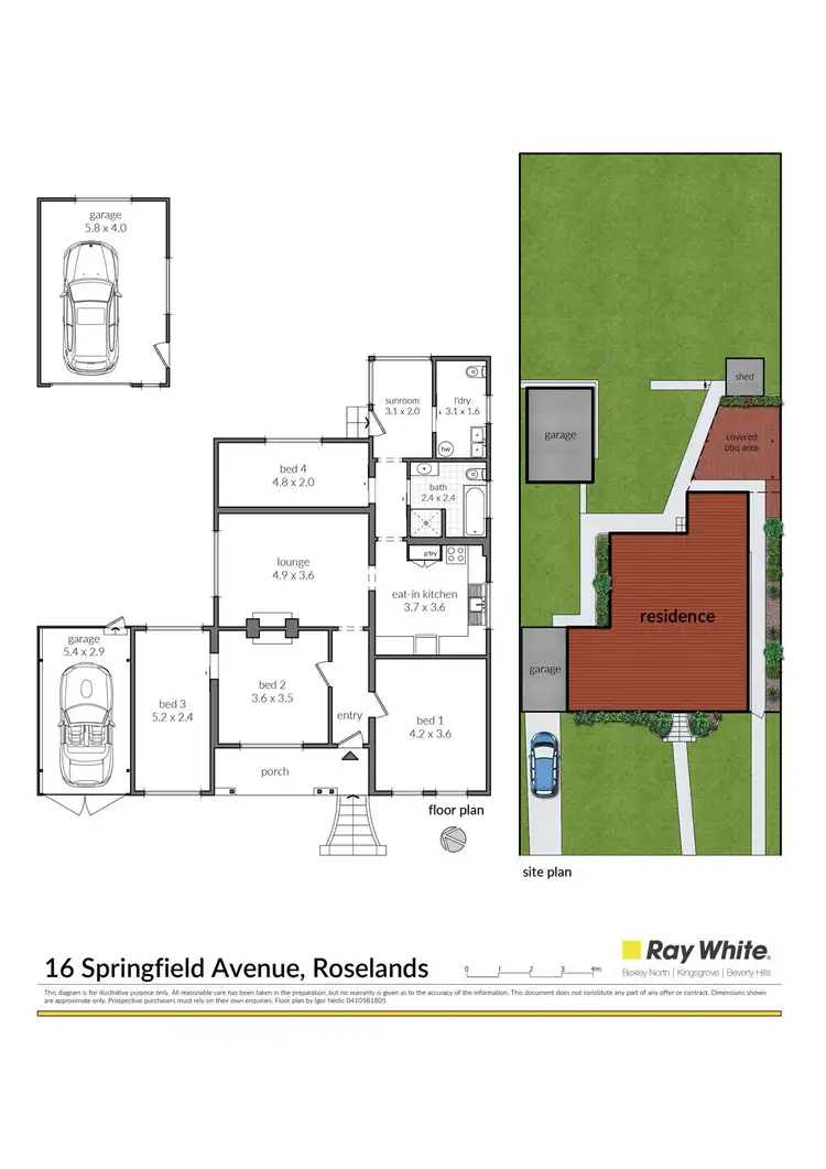 Floorplan of Homely house listing, 16 Springfield Avenue, Roselands NSW 2196