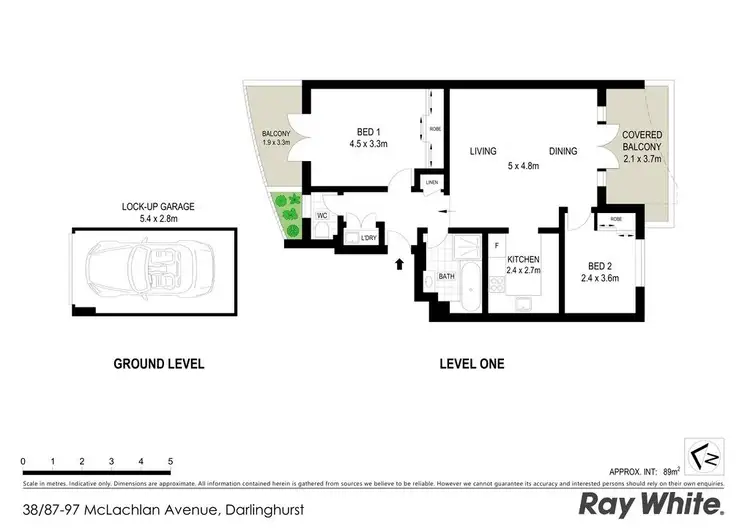 Floorplan of Homely apartment listing, 38/87-97 Mclachlan Avenue, Darlinghurst NSW 2010