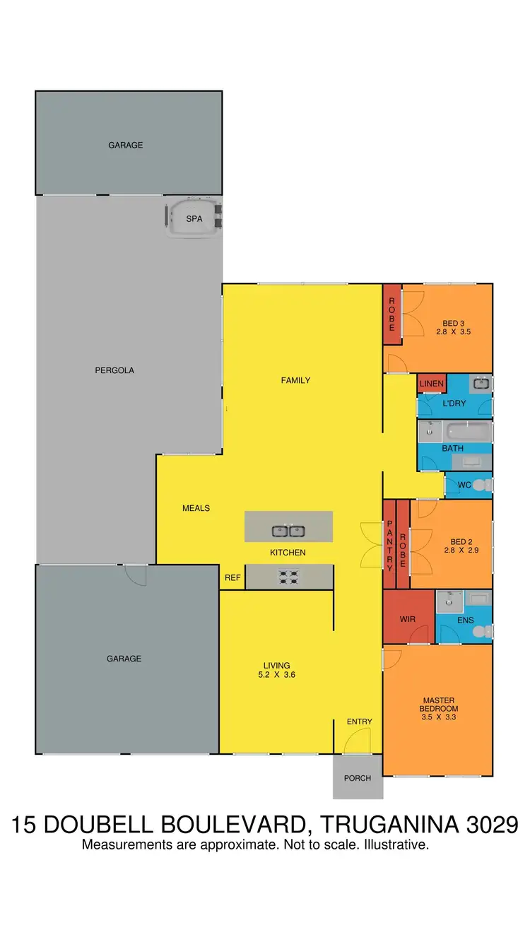 Floorplan of Homely house listing, 15 Doubell Boulevard, Truganina VIC 3029