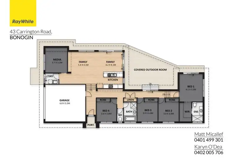 Floorplan of Homely house listing, 43 Carrington Road, Bonogin QLD 4213