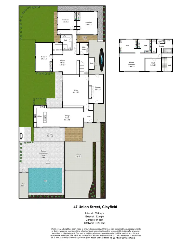 Floorplan of Homely house listing, 47 Union Street, Clayfield QLD 4011