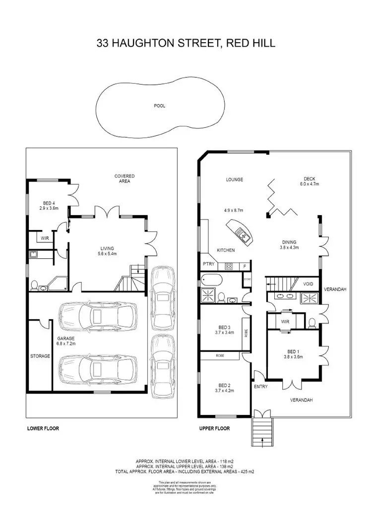Floorplan of Homely house listing, 33 Haughton Street, Red Hill QLD 4059