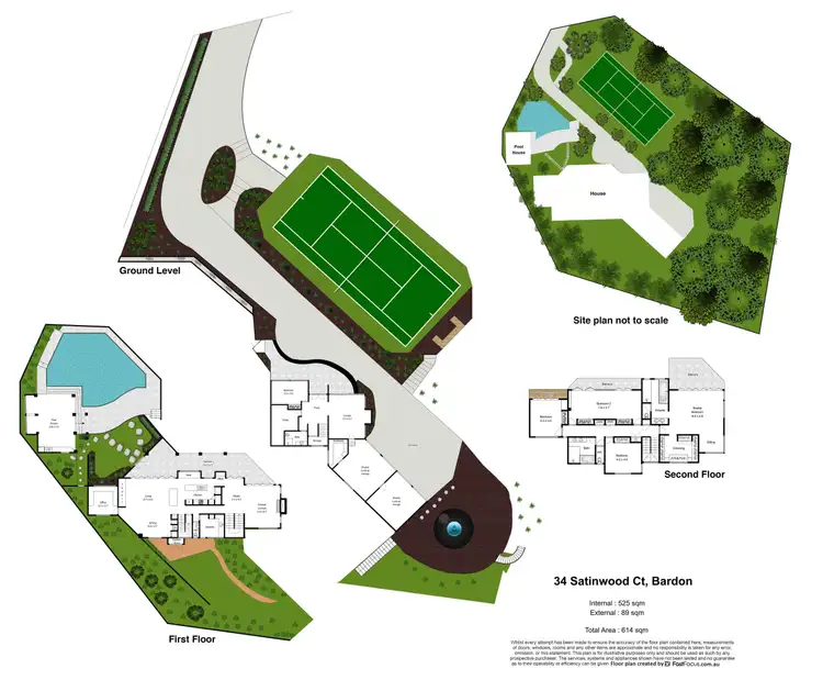 Floorplan of Homely house listing, 34 Satinwood Court, Bardon QLD 4065
