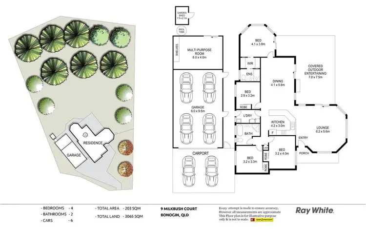 Floorplan of Homely house listing, 9 Milkbush Court, Bonogin QLD 4213