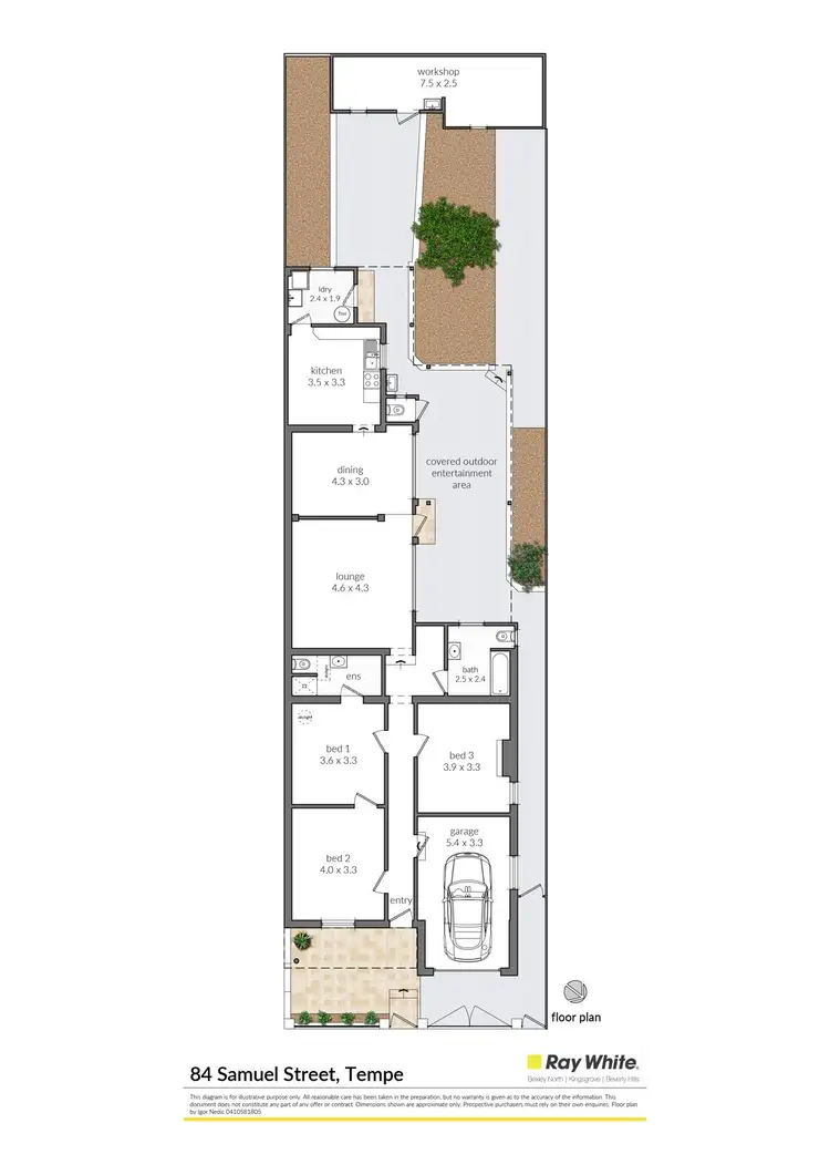 Floorplan of Homely house listing, 84 Samuel Street, Tempe NSW 2044