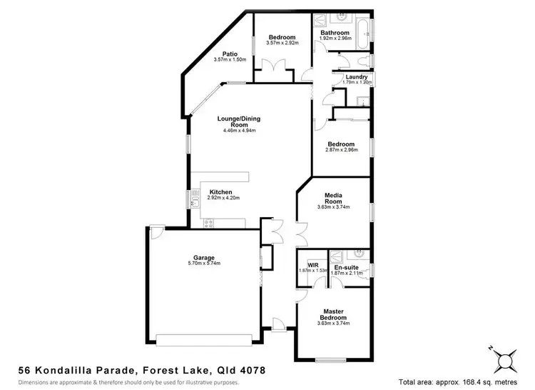Floorplan of Homely house listing, 56 Kondalilla Parade, Forest Lake QLD 4078