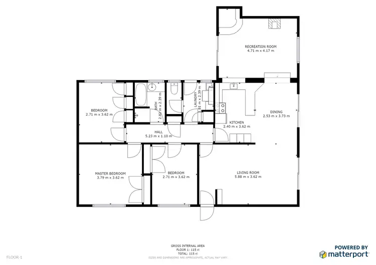 Floorplan of Homely house listing, 33 Donnington Street, Swan Hill VIC 3585