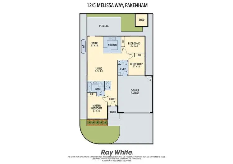 Floorplan of Homely unit listing, 12/5 Melissa Way, Pakenham VIC 3810