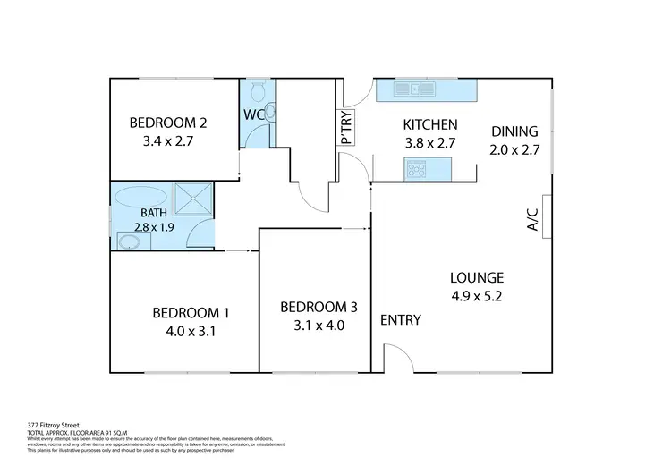 Floorplan of Homely house listing, 377 Fitzroy Street, Dubbo NSW 2830