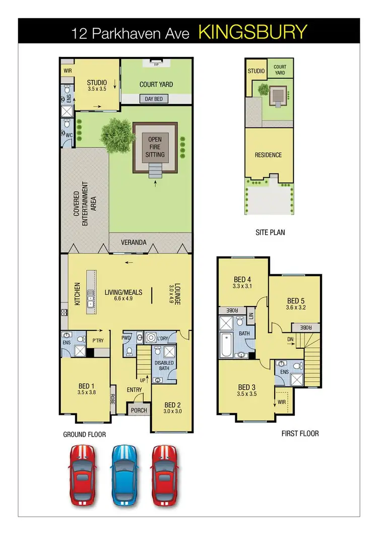 Floorplan of Homely house listing, 12 Parkhaven Avenue, Kingsbury VIC 3083
