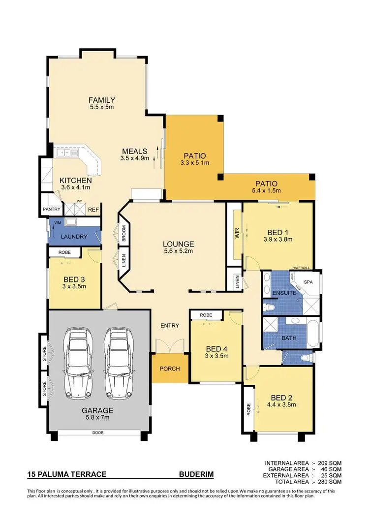 Floorplan of Homely house listing, 15 Paluma Terrace, Buderim QLD 4556
