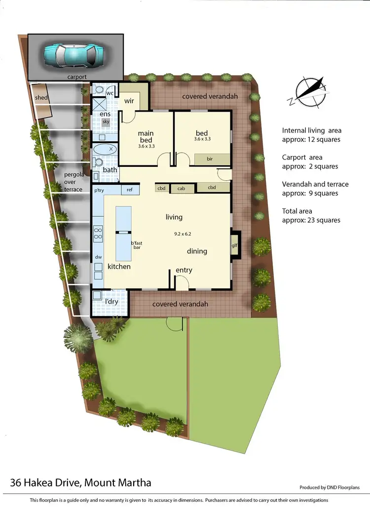 Floorplan of Homely house listing, 36 Hakea Drive, Mount Martha VIC 3934