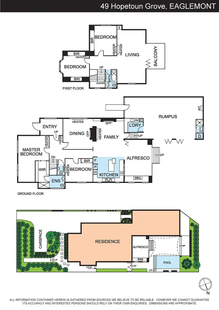 Floorplan of Homely house listing, 49 Hopetoun Grove, Eaglemont VIC 3084