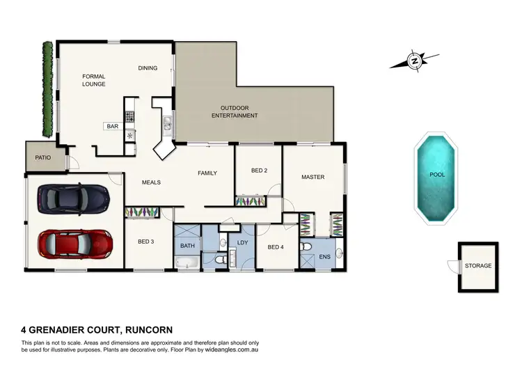 Floorplan of Homely house listing, 4 Grenadier Court, Runcorn QLD 4113
