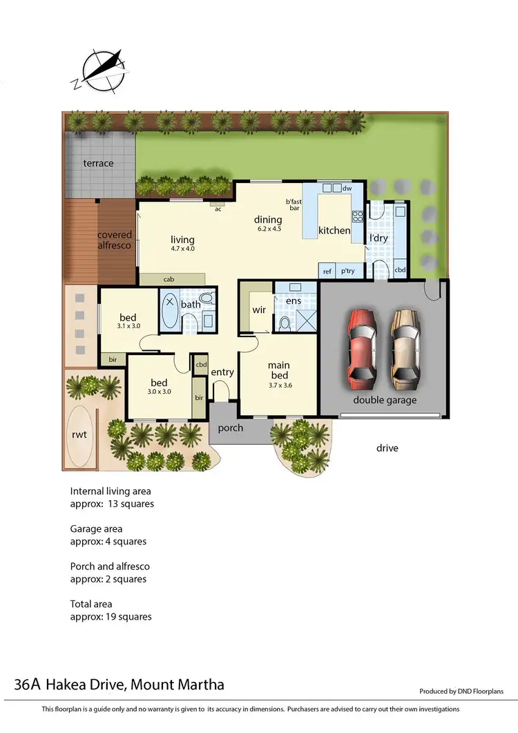 Floorplan of Homely house listing, 36A Hakea Drive, Mount Martha VIC 3934