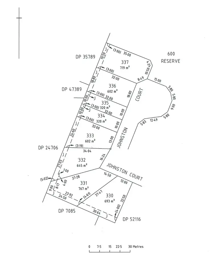 Floorplan of Homely land listing, Lot 335/31 Johnston Court, Normanville SA 5204