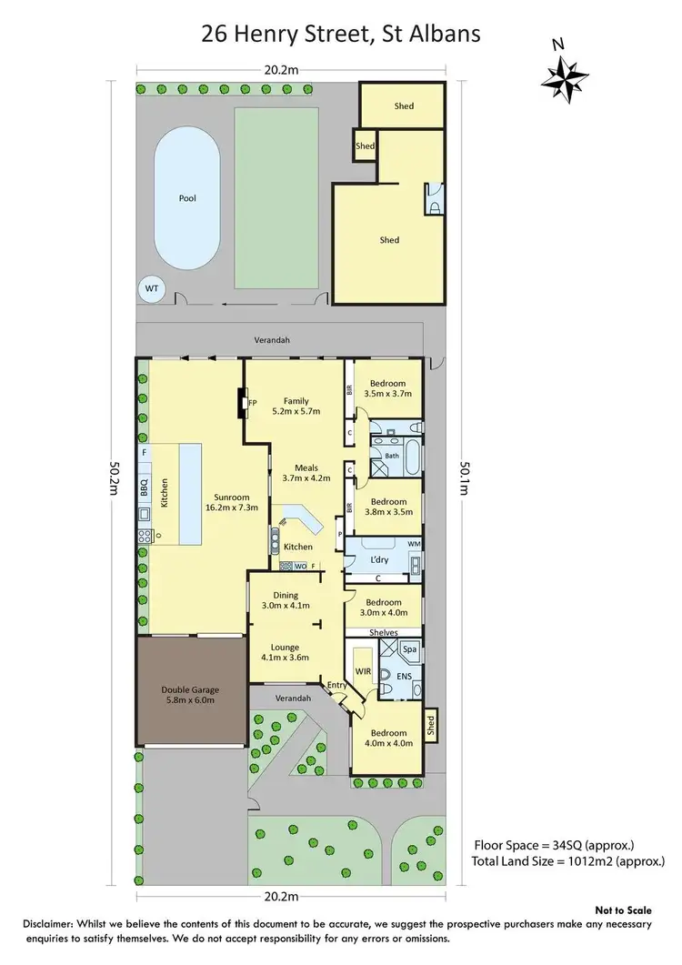 Floorplan of Homely house listing, 26 Henry Street, St Albans VIC 3021