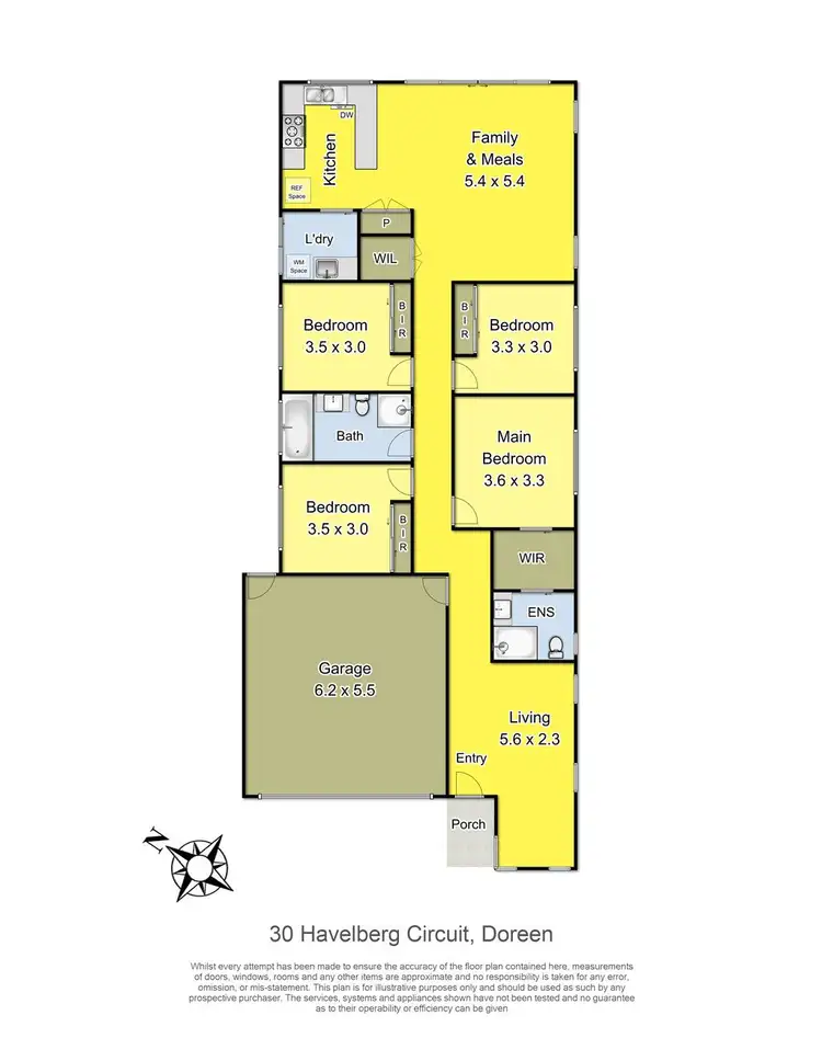 Floorplan of Homely house listing, 30 Havelberg Circuit, Doreen VIC 3754