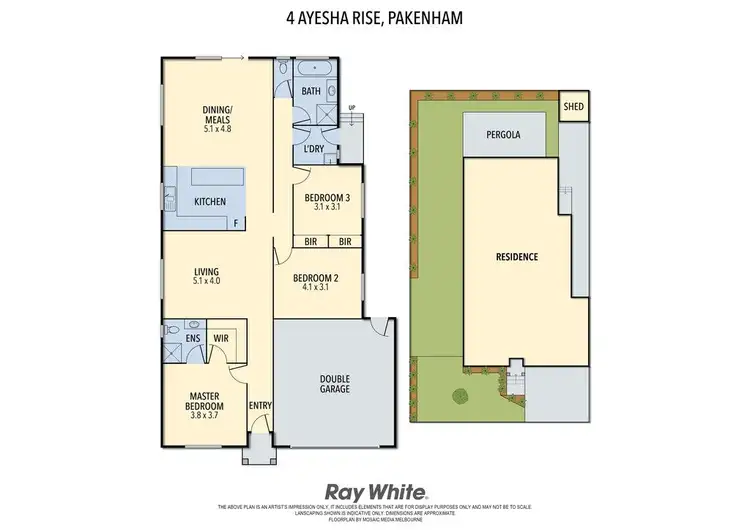 Floorplan of Homely house listing, 4 Ayesha Rise, Pakenham VIC 3810