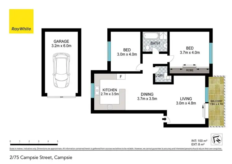 Floorplan of Homely apartment listing, 2/75-77 Campsie Street, Campsie NSW 2194