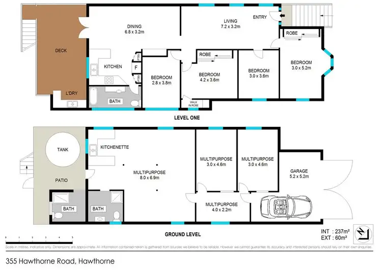 Floorplan of Homely house listing, 355 Hawthorne Road, Hawthorne QLD 4171