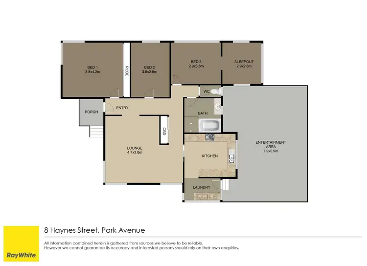 Floorplan of Homely house listing, 8 Haynes Street, Park Avenue QLD 4701