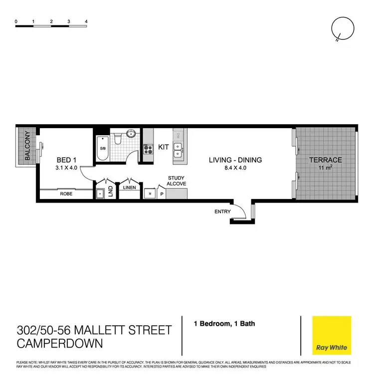 Floorplan of Homely apartment listing, 302/50-56 Mallett Street, Camperdown NSW 2050