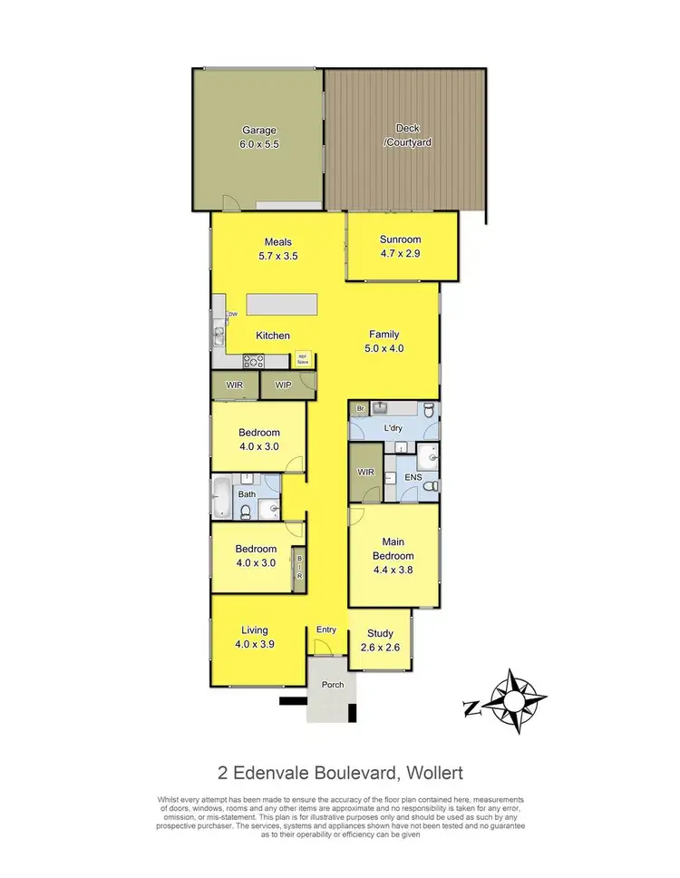 Floorplan of Homely house listing, 2 Edenvale Boulevard, Wollert VIC 3750