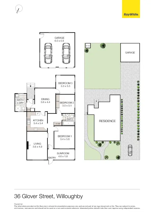 Floorplan of Homely house listing, 36 Glover Street, Willoughby NSW 2068