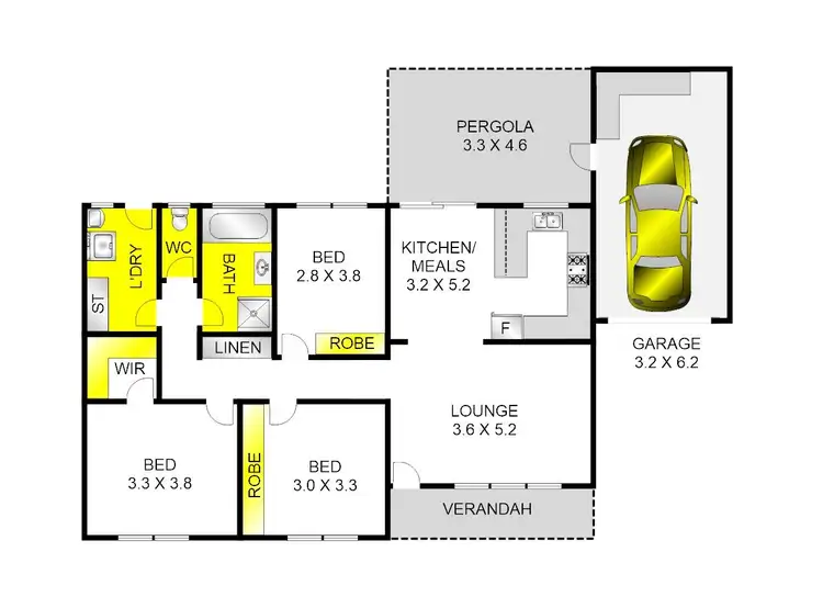 Floorplan of Homely house listing, 2/17-19 Richard Drive, Lara VIC 3212