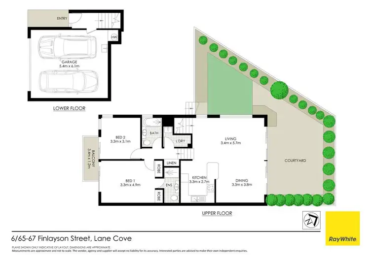 Floorplan of Homely apartment listing, 6/65-67 Finlayson Street, Lane Cove NSW 2066
