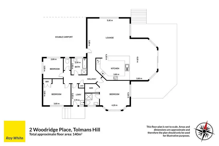 Floorplan of Homely house listing, 2 Woodridge Place, Tolmans Hill TAS 7007