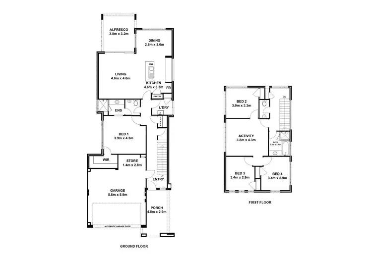 Floorplan of Homely house listing, 57B North Lake Road, Myaree WA 6154