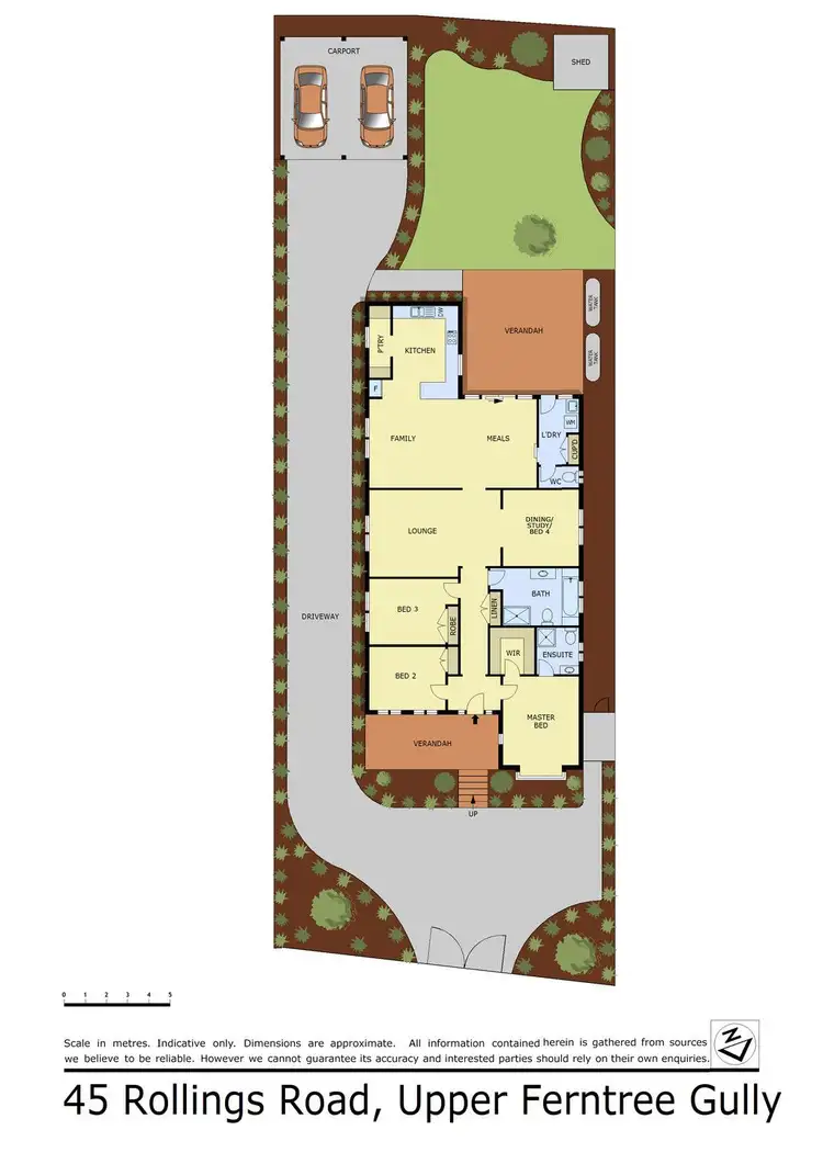 Floorplan of Homely house listing, 45 Rollings Road, Upper Ferntree Gully VIC 3156