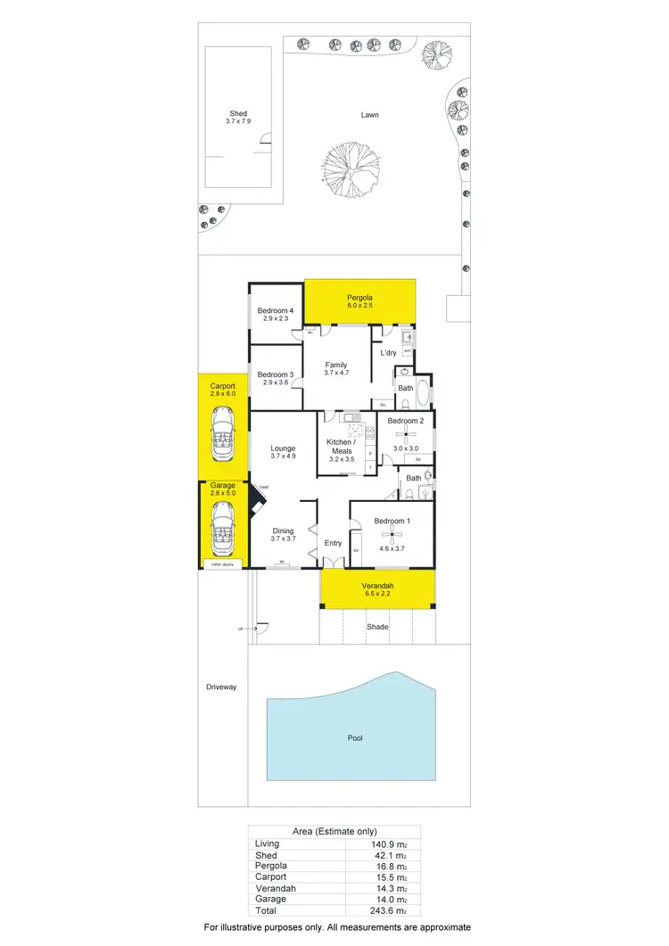 Floorplan of Homely house listing, 74 Allinga Avenue, Glenunga SA 5064