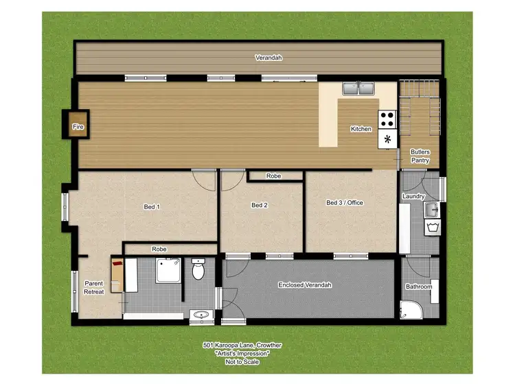 Floorplan of Homely house listing, 501 Karoopa Lane, Crowther via, Young NSW 2594