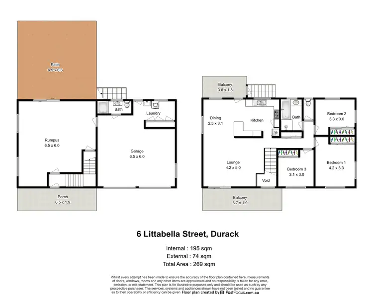 Floorplan of Homely house listing, 6 Littabella Street, Durack QLD 4077